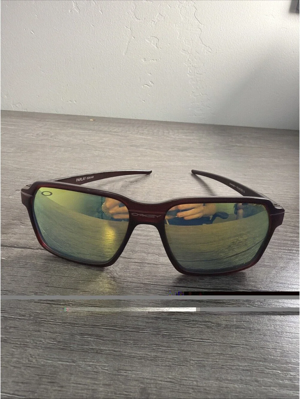 Oakley Parlay Matte Black FRAMES ONLY OO4143-0158 Silver Icons